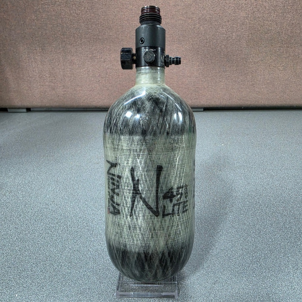 Ninja Lite Carbon Fiber HPA Tank 45ci/4500 with Regulator Grey Excellent